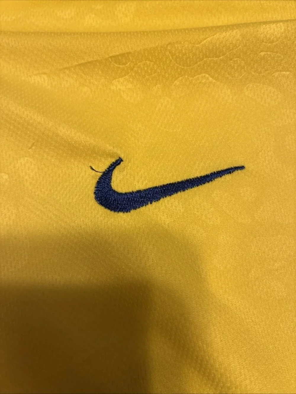 Nike Brazil Vintage 2006 World Cup Home Soccer Jersey Men’s Yellow Dri-FIT Xl